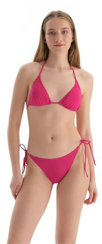 Dagi Basic, Small Triangle Bikini Top Parte Superiore, Fucsia, 44 Donna