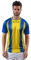 Givova Unisex-Adult MAC06-0207-L Shirt Stripe M/C Interlock Azzurro/Giallo Tg. L, L
