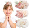 EUDUQ 3 fermagli per capelli a forma di fiore, piccoli fermagli per capelli per ragazze, perline per capelli, per bambini, per compleanno, regalo per la festa dei bambini