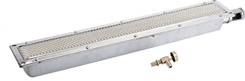 YILIKISS Barbecues Infrarotbrenner Gasgrill infrarot keramikbrenner ersatzteile seitenbrenner Gas Camping Brenner Gas gasbrenner Keramik Keramikheizung Kochen Barbecue 57 * 9.5cm