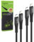 i-LEFANTE 2 PACK eBike Ladekabel für Bosch Intuvia, Kiox, Nyon (alt) E-Bike Display 40 cm Länge OTG Funktion Micro USB auf iOS für iOS Phone für Fahrradcomputer 2er Set