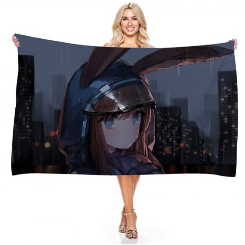 Arknihts Anime Strandtuch Kinder,Kinder-Badetuch,Badetuch Microfaser Für Jugendliche,Handtuch,Mikrofaser Sandfrei Handtücher Für Jungen (A,100x200cm)