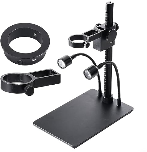 Mikroskop-Kameraständer, Legierung Aluminium Mikroskop Kamera Halterung Tisch Stand mit ?35mm ?40mm ?50mm Ring