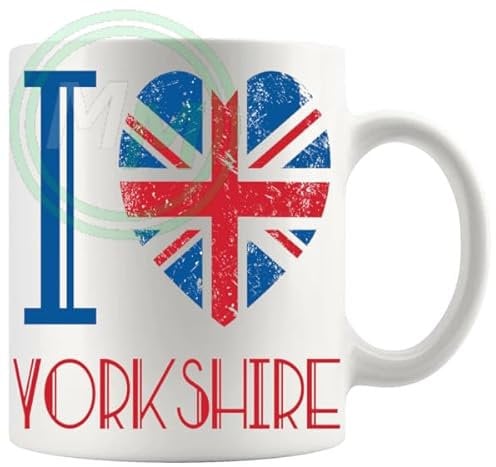 I Love Yorkshire Mug Christmas Birthday Mothersday Fathersday Funny Novelty Handmade Gift