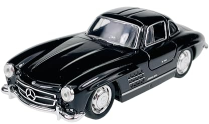 Welly Mercedes-Benz 300SL Coupe Schwarz W198 1954-1963 Flügeltürer 1/34-1/39 Metal Modell Auto Die Cast Neu im Kasten