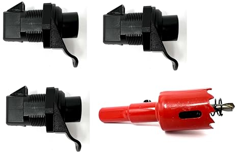 Haasweller I 3X Profi Push Lock 1-14mm + Bohrer Wohnmobil Möbelschloss Druckschlösser Druckknopf Boot Camper Verriegelung Schnappverschluss …