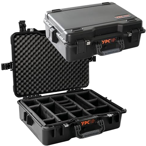 YPC Xplorer Case XL – 53cm x 40cm x 18cm Outdoor Case, Fotokoffer gepolstert wasserdicht, Kamera Koffer Hardcase, Transportkoffer für Drohne, stapelbar