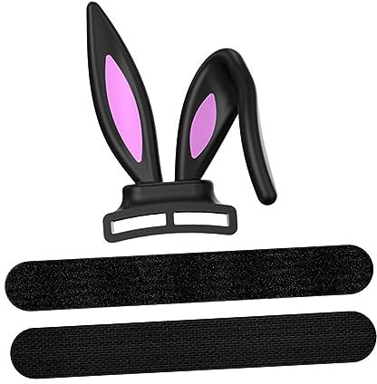 ARTIBETTER Bunny Ear Headphones Attachment Headset Accessories Adorable Silicone Headphone Decor Gaming Headphone Bunny Ears Long-lasting Headphone Adornments