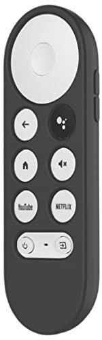 Caso de protección remota, Caja Protectora de Silicona Compatible con Google Chromecast 2020 Voice Remote Controler Negro