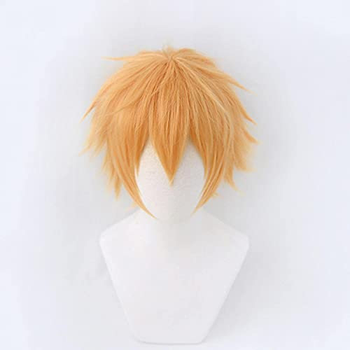 HBYLEE - Anime Chainsaw Man Cosplay Wig Makima Power Angel Devil Denji Higashiyama Kobeni Reze Hayakawa AKI Himeno Quanxi Wigs + Wig Cap One Size Makima [Colour: Denji]