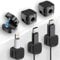 ZUOQIANG 6 Pack Clip Organizador Cables Magnética, Ajustable Organizador Cables Escritorio, con Adhesivo Autoadhesivo, Apto para Cables de Carga, HDMI, Cable de Audio, Escritorio, Mesitas de Noche
