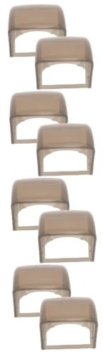 INOOMP 8stücke Wasserdichter Wandsteckdosen-schutz Regenfester Abdeckung Für Außenbereich Praktischer Steckdosen-schutz Für Garten Und Terrasse Installieren