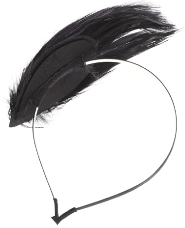 COLLBATH Haarreifen mit Feder, Vintage Kopfschmuck Halloween Geschenkideen