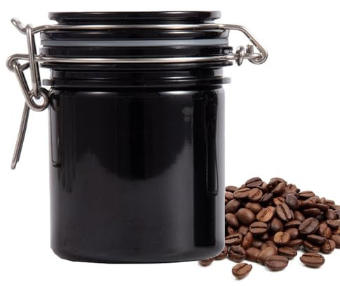 Kaffeedose, Kaffeebehälter, Kaffeebohnen Behälter, Glas für Süßigkeiten, Luftdichte Vorratsdose, Lebensmittel Vorratsglas, Geeignet zur Aufbewahrung von Kaffee, Tee, Mehl, Zucker, Müsli, Samen, 250ml