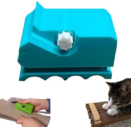 chomp saw Cardboard Strip Cutter,Kartonschneider Für Katzenkratzer,Gedruckter Kartonschneider-Katzenförmiges Tragbares Karton-Recycling-Werkzeug,Kartonschneidemaschine Selbstgemachte Katzenkratzbre