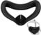 VR Silicone Face Cover for Meta Oculus Quest 2 Headset Sweatproof Waterproof Anti-Dirty Replacement Facial Cushion VR Pads Accessories Comfort Light Thin Face Pads Kit Keep Sweat-Free (Black)