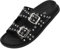 Palado Sandalen Damen Kannur by Sila Sahin - elegante Pantoletten - bequeme Hausschuhe - modische Sommerschuhe Schwarz UK6 - EU39