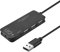 Asyduey 3 Port Usb 2.0 Hub External 7.1Ch Sound Card Headset Microphone Adapter For Pc Black