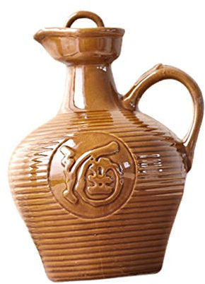 ULTECHNOVO Ceramic Hip Flask Handle Portable Wine Jug Multi-Function Household Wine Container for Home Bar Accessories