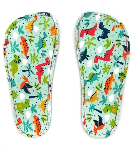 Pololo Seaqual Garn Filz Barfuß Einlegesohle Kinderschuhe Sohle Dino, Schuhgröße:EUR 27