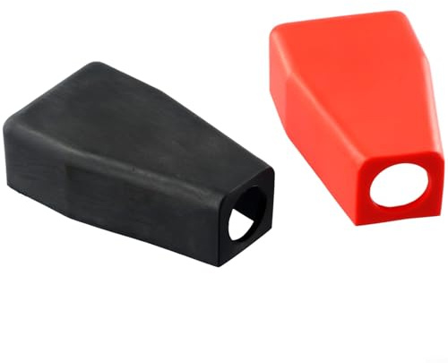 Car Battery Terminal Cover Rubber Insulator Cap Protector for Positive and Negative Post Connectors Heat Resistant Dustproof for Car Motorcycle Truck