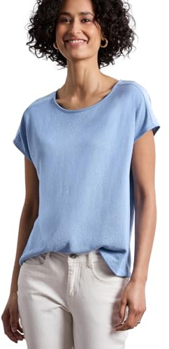 Damen Shirt mit Boatneck und Schulterdetail