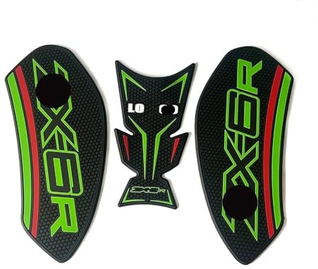 Adesivo Moto Rilievo Serbatoio Carburante 3D Cuscinetti Trazione Impugnatura Laterale Ginocchio Gas Per Kaw&asaki Ni&nja ZX6R ZX-6R 2024 Decalcomanies protezioni serbatoio