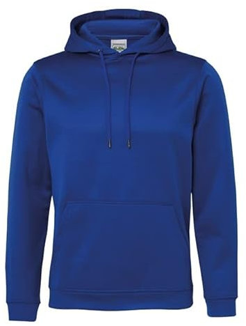 AWDis Men's Sports Polyester Hoodie, Blue (Royal Blue), XX-Large