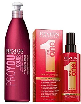 Revlon Uniq One Haarbehandlung 150 ml + Revlon ProYou Color Shampoo 350 ml