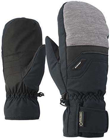 Ziener Herren GLYNDAL GTX Gore plus warm MITTEN glove ski alpine Ski-handschuhe / Wintersport | wasserdicht, atmungsaktiv, grau (dark melange), 9