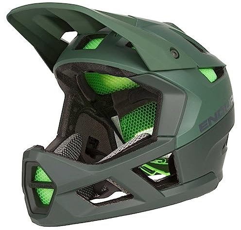 Endura MT500 Full Face Mens MTB Helmet - Forest Green Large/X Large