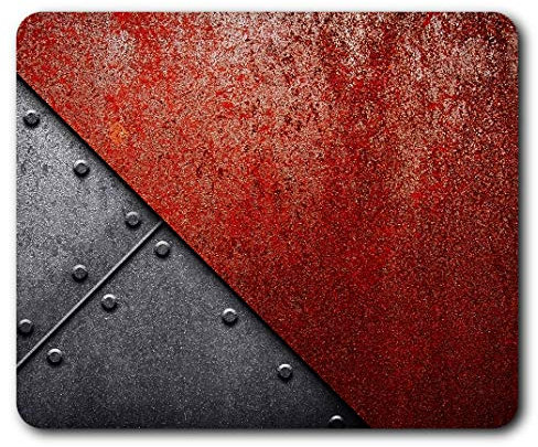 Destination Vinyl Ltd Red Rust Material Mouse Mat Pad Computer PC Laptop Gaming Office Home Desk Accessory Gadget 3818