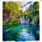goodbath Rideau de douche cascade panoramique vue matinale 3D anti-moisissure pour salle de bain 180 x 180 cm