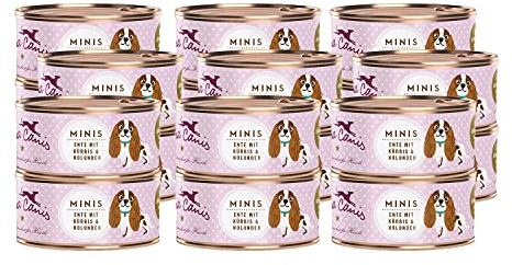 Terra Canis Ente mit Kürbis & Erdbeere, Mini-Hunde Nassfutter, 18x100g | 100% Lebensmittelqualität aller Rohstoffe, mit frischem Fleisch, kalziumreich für kleine Hunde, getreide- und glutenfrei