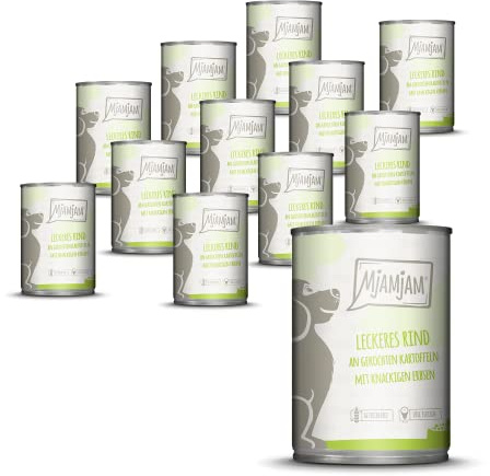 MjAMjAM - leckeres Rind an gekochten Kartoffeln mit knackigen Erbsen 12 x 400 g