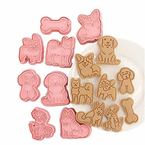 Eidoct Lot de 8 emporte-pièces en forme de chien