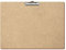 Bütic HDF/MDF Klemmbrett Standardform für DIN A3 A4 A5 A6 Clipboard aus 3mm starkem HDF, Format:A3 quer, Klemme:Zahnklemme silber