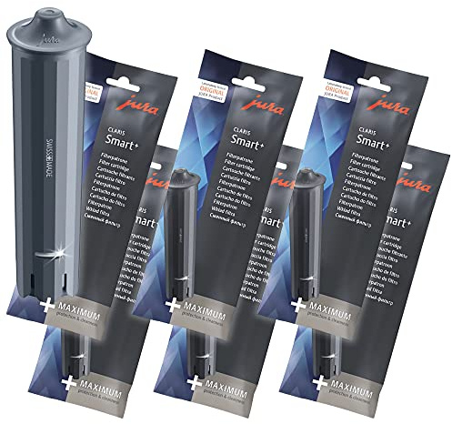 Jura 24232 Filterkartusche Claris Smart+ Wasserfilter, 6 Stück