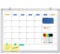 maxtek Whiteboard Kalender, Magnetisches Whiteboard Monatsplaner 60 x 45cm, Abwischbar zum Aufhängen, für Büro, Familie, Küche und Schlafzimmer