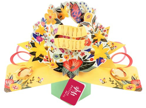 Pop Up Easter Card To My Darling Wife Spring Celebration 3D Pop Up Cards POP009EV04