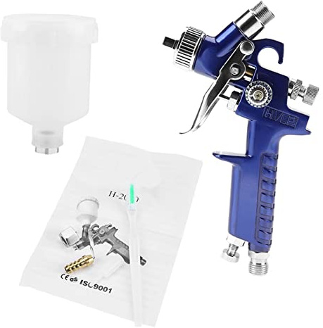 Pistolet de Pulvérisation Pneumatique, H2000A Pistolet de Pulvérisation 125 ML Mini Pistolet de Pulvérisation Pneumatique Professionnel pour la Réparation de Peinture de Voiture (H-2000A 1.0mm)