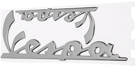 Motorrad Emblem Aufkleber 3D Aufkleber Reflektierender Harz Epoxid Stickers Schriftlicher Selbstklebend für GTS300 LX125 LX150 IE Sprint Primavera 300 LX LXV (Silber)