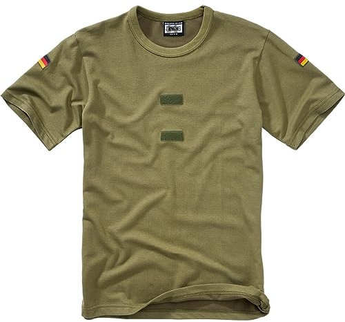 BWuM Bundeswehr Tropenshirt mit Flaggen & Klett, Größe:8 (XXL), Farbe:Oliv