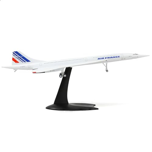 NUOTIE 1/200 Concorde Flugzeug Modell - Diecast Metall Modellbausatz Simulation Display - Zwei Versionen Verfügbar für Sammlungen (1/200 France Airways)