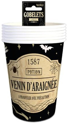 STC Pack 6 gobelets Halloween Venin d araignee