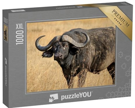 Puzzle 1000 Teile XXL „Afrikanischer Büffel oder Kap-Büffel, Einer der Big Five“ – aus der Puzzle-Kollektion Büffel, Tiere des Nordens, Tiere in Savanne & Wüste