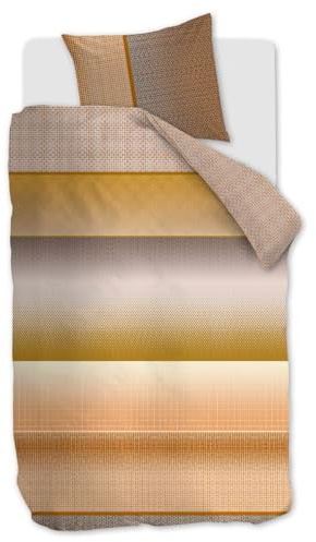 Beddinghouse Mako-Satin-Bettwäsche-Garnitur Odette Farbe Gelb Größe 135 x 200 cm + 1x 80 x 80 cm
