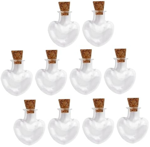 TOPBATHY 10pcs Wishing Bottle Decorative Glass Bottle Small Containers Ornament Container Bulk Jars Eyedropper Bottle Glass Preserved Rose Jar Little Bottle High Borosilicate Glass Lanugo