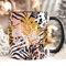 The Whistling Wren Personalised Animal Print Mug with Name, Leopard Coffee Cup, Personalised Mug & Coaster Set