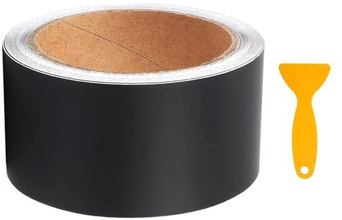 ALI2 Carbon Folie Auto,Autofolie,Auto Folie,Autofolie Schwarz Glänzend,Einstiegsleisten Schutz,Schutzfolie,Car Wrapping Folie,Auto Folie Schwarz Glanz(5 cm x 9 m)